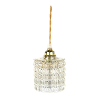 Vintage Glazen Lampenkapje – Helder Glas