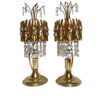 Set Kristallen Tafellampen Uit Spanje, 1970's thumbnail 1