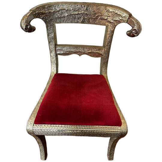 4 X Zeer Unieke En Originele Handgemaakte Vintage Eetkamerstoel 1