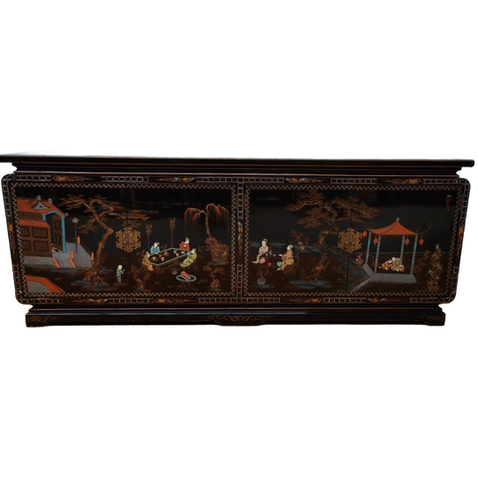 Vintage Chinese Bruidskast, Dressoir, Wandkast, Chinoise 1