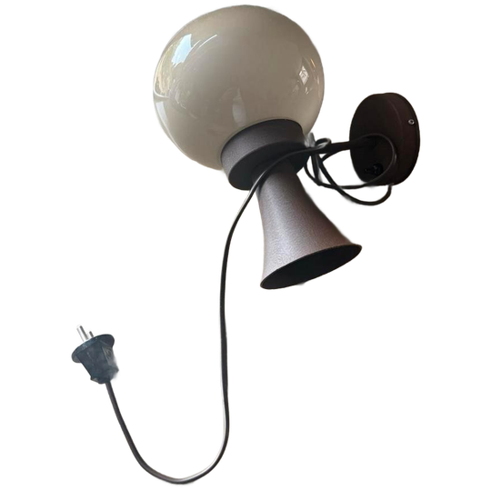 Mid-century Paddestoel Wandlamp Dijkstra/Herda '70 1