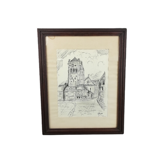 José - Pentekening Grote Markt Veurne - 1975 1