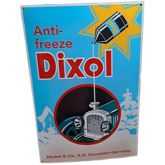 Emaille Reclamebord Van Dixol Antivries, Limited Edition. 1