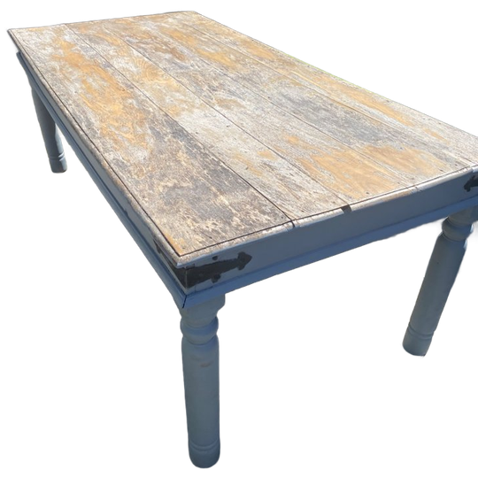 Massief Houten Tafel Met Afschroefbare Poten 1