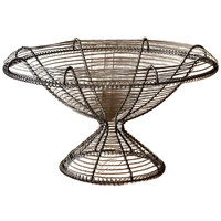 Vintage French Wire Pedestal Bowl