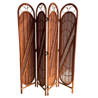 Rotan Bamboe Kamerscherm Vintage
