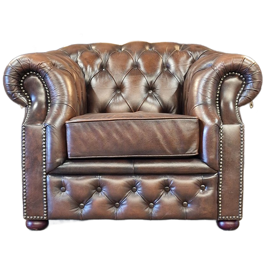 Chesterfield Charlston Fauteuil - Antiek Bruin 1