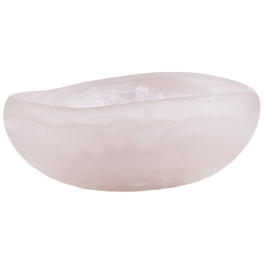 Bazar Bizar | Resin Organische Kom - Roze Wit - S 1