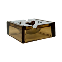 Vintage Asbak Van Chroom En Plexiglas Jaren ‘70