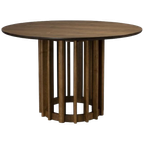 Dutchbone Barlet Tafel 120 Rond Walnoot | Van €1299, Nu thumbnail 1