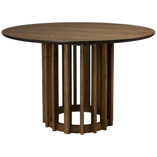 Dutchbone Barlet Tafel 120 Rond Walnoot | Van €1299, Nu 1