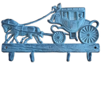 Wandhaakjes Paard Met Koets thumbnail 1