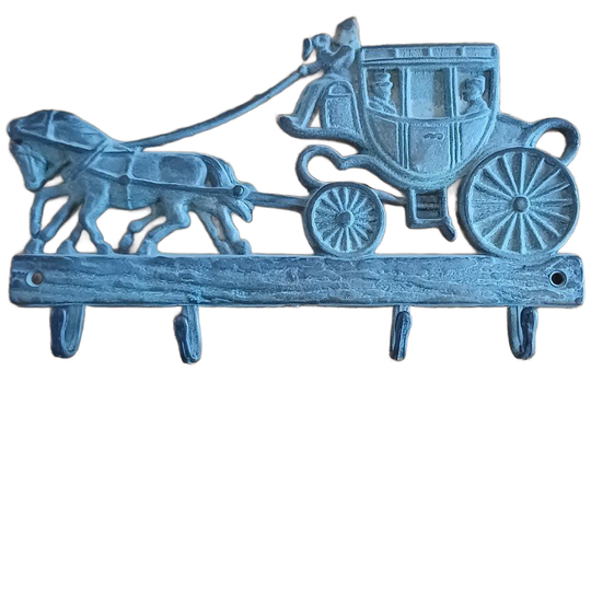 Wandhaakjes Paard Met Koets 1