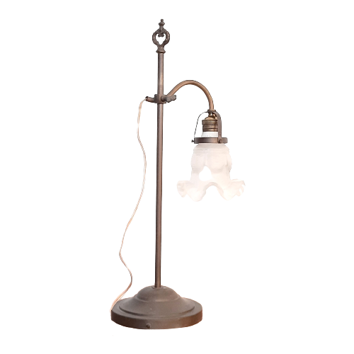 Qk25B – Tafellamp Uit De Belle Epoque – Rond 1900