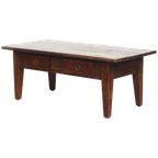 Charmante En Praktische Antieke Franse Salontafel Met Opvallende Kleuren Een Mooi Patina thumbnail 1