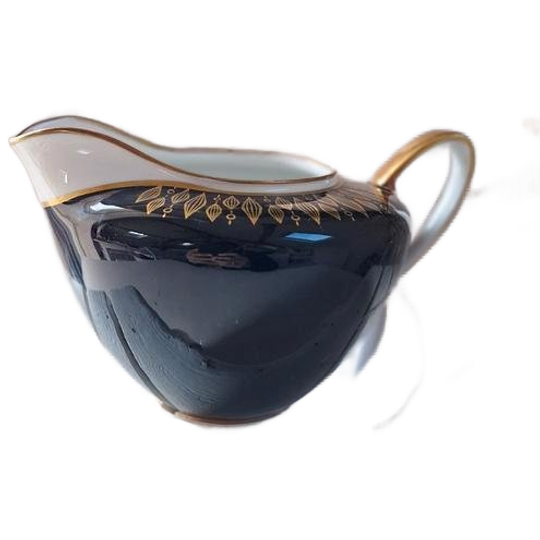 Weimar Kobalt, Vintage Porseleinen Kannetje Goud Gedecoreerd 1