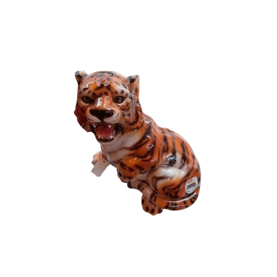 Handgeschilderd Tijger Uit Italië Vintage Retro 1