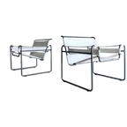 2X Vintage Original Wassily B3 Armchairs By Marcel Breuer thumbnail 1