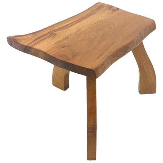 Vintage Brutalist Mini Boomstam Bijzettafel 1
