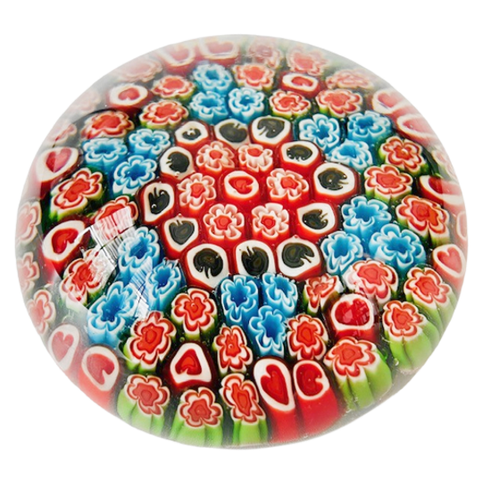 Vintage Murano Presse Papier Millefiori 1970’s 1
