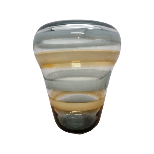 Glazen Swirl Design Vaas Uit De Jaren 80/90 1