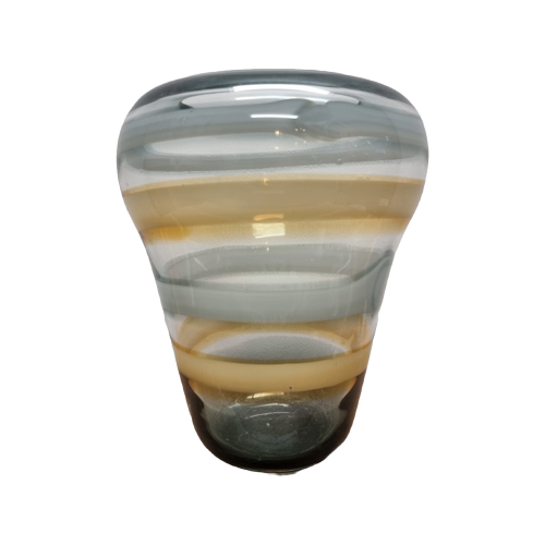 Glazen Swirl Design Vaas Uit De Jaren 80/90