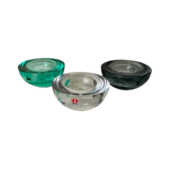 Iittala Ballo Glazen Waxinelicht-Houders (3) 1
