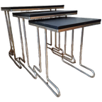 Vintage Jaren 60 Nesting Tables, Unieke Set Van 3 thumbnail 1