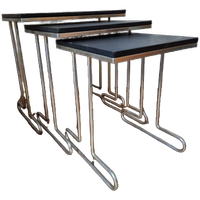 Vintage Jaren 60 Nesting Tables, Unieke Set Van 3
