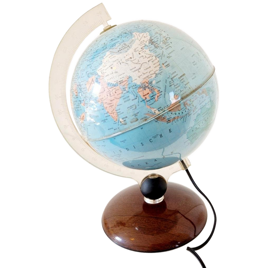 Vintage Wereldbol Lamp Jaren 60 Globe 1