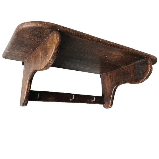 Antieke Franse Landelijke Kapstok Sober Shabby Chic Massief Hout 1920’s 1