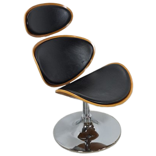 Dan-Form Curve Loungestoel, Draaifauteuil Denemarken 1