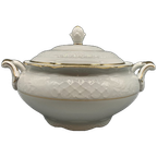 Bavaria Schumann Arzberg Barok Wit Reliëf Soepterrine thumbnail 1