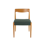 Set Van 4 Deense Stoelen Eetkamerstoelen 'bjerremose' Vintage Reupholstered thumbnail 1