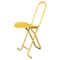 Vintage Dafne Design Klapstoel, Gastone Rinaldi, Thema, Geel
