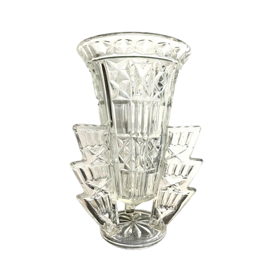 Art Deco Raket Kristallen Vaas, 1930 1
