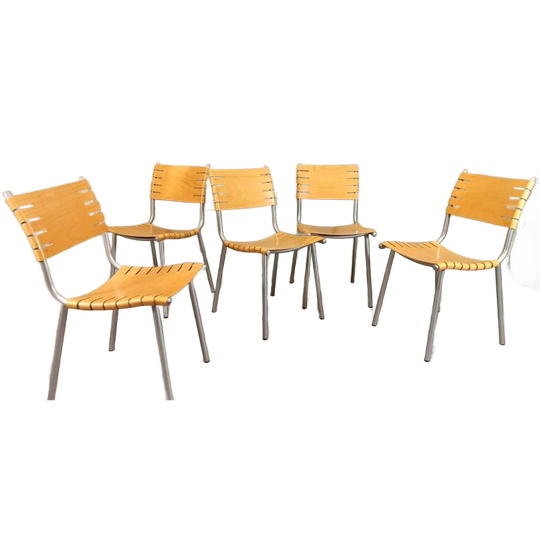 Set Van 5 Vintage Ruud Jan Kokke Stoelen Eetkamerstoelen 1