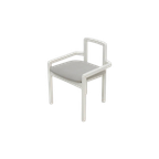 Side Chair In White Lacquered Wood 1980S thumbnail 1