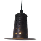 Vintage Metalen Brutalist Hanglamp thumbnail 1