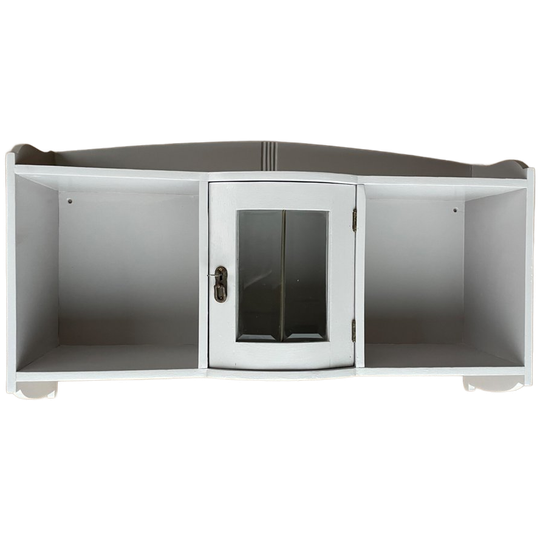 Sfeervol Grijs Hangkastje * Rond Deurtje * 1