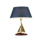 Messing Zeilboot Tafellamp Maritieme Lamp Hollywood Regency thumbnail 1