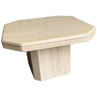 Vintage Travertin Bijzettafel