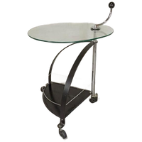 Vintage Postmodern Bijzettafel Trolley