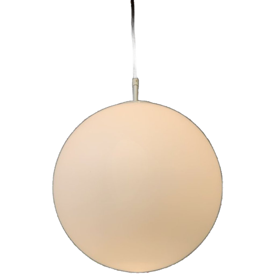 Grote Witte Bollamp, <<<brand>>>. 35 Cm Doorsnee. 1
