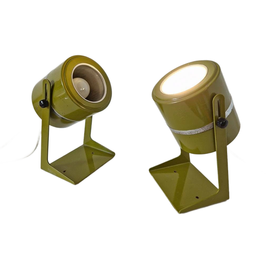 Set Van 2 Vintage Lampen Elma Spot Jaren 70 1