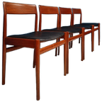 4x Vintage Deens Design Stoelen, Jaren '60 thumbnail 1
