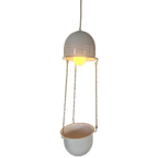 Vintage Woja Design Lamp Met Bloempot. thumbnail 1