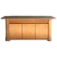 Italiaans Design Bamboe Rotan Sideboard Dressoir Vintage