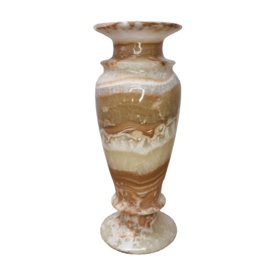 Vintage Grote Onyx Marmeren Vaas 1
