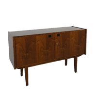 Palissander Fineer Design Kast Bartels Werke Vintage